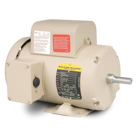 Baldor-Reliance .75Hp, 1725Rpm, 1Ph, 60Hz, 56, 3524L, Tefc, F1 IR3507M
